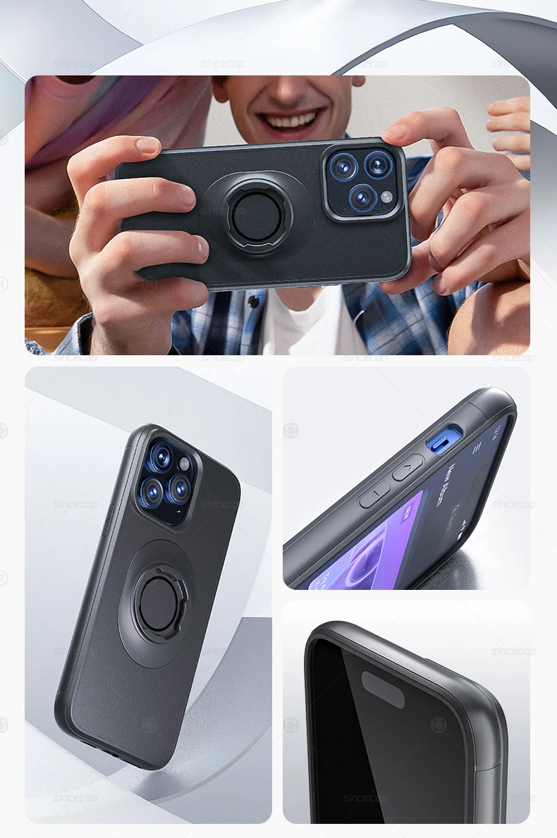 Quad-style Motorbike/Bike Holder/Car Mount with Lock-in Design, Shockproof Case for iPhone 17/16/15/14Plus/13/12/11Pro/XsMax