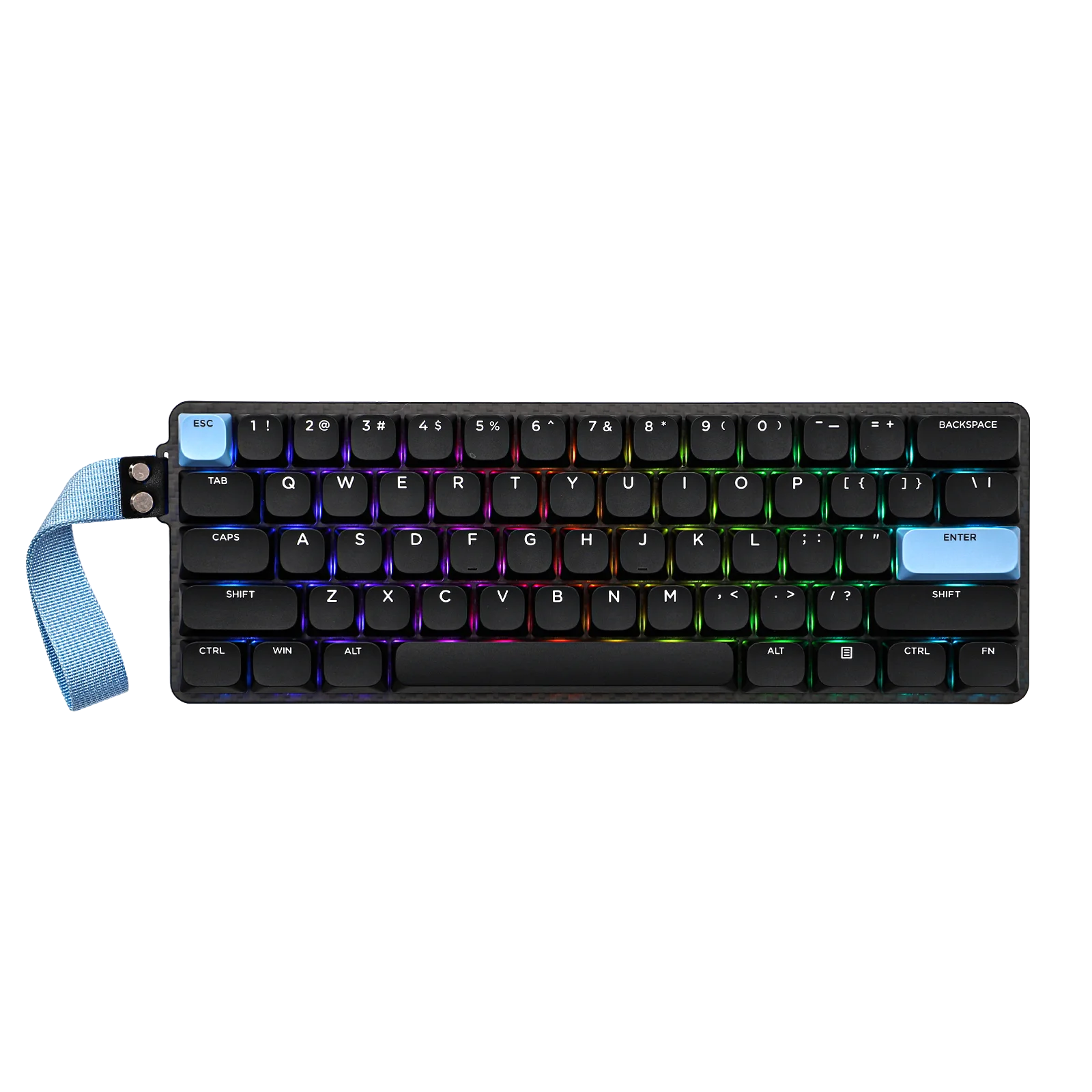 EPOMAKER Carbon60 60% QMK/VIA ANSI VIA Wired/Bluetooth 5.0/2.4GHz Wireless Portable Mechanical Keyboard Carbon Fiber Case