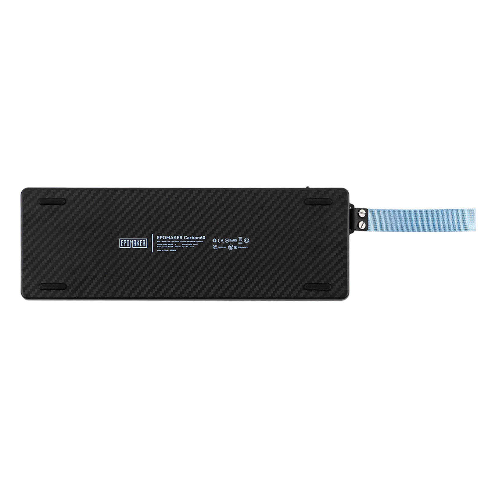 EPOMAKER Carbon60 60% QMK/VIA ANSI VIA Wired/Bluetooth 5.0/2.4GHz Wireless Portable Mechanical Keyboard Carbon Fiber Case
