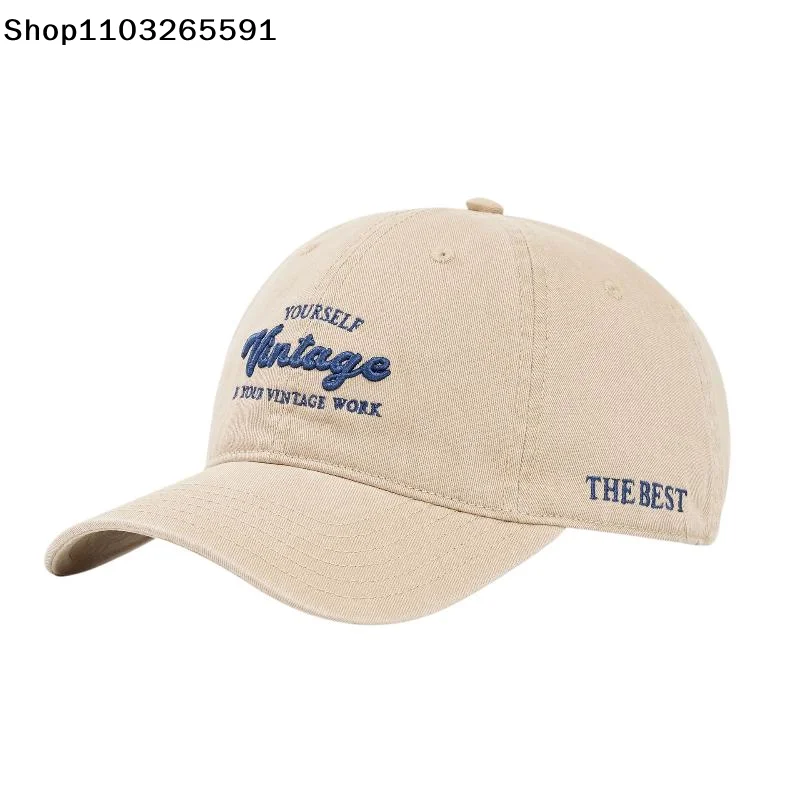 1Pcs For Women Men Summer Streetwear Trucker Hat 3D Letter Design Baseball Cap Vintage Brown Duck Tongue Hat