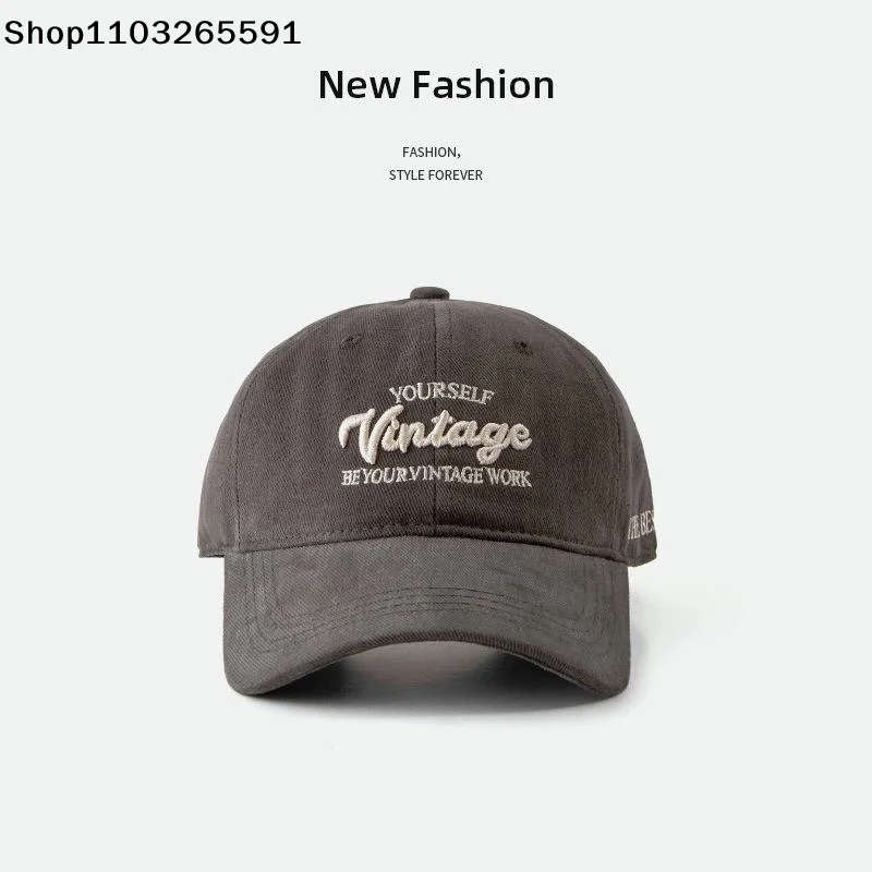 1Pcs For Women Men Summer Streetwear Trucker Hat 3D Letter Design Baseball Cap Vintage Brown Duck Tongue Hat