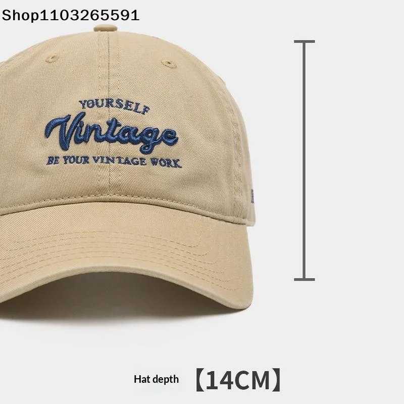 1Pcs For Women Men Summer Streetwear Trucker Hat 3D Letter Design Baseball Cap Vintage Brown Duck Tongue Hat