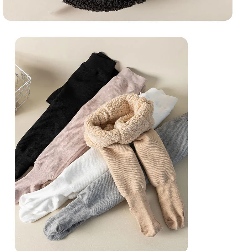 Toddler Infant Boy Girl Super Thicken Warm Winter Tight Princess Kids Stripe Pantyhose Cotton Polar Fleece Lining Child Leggings