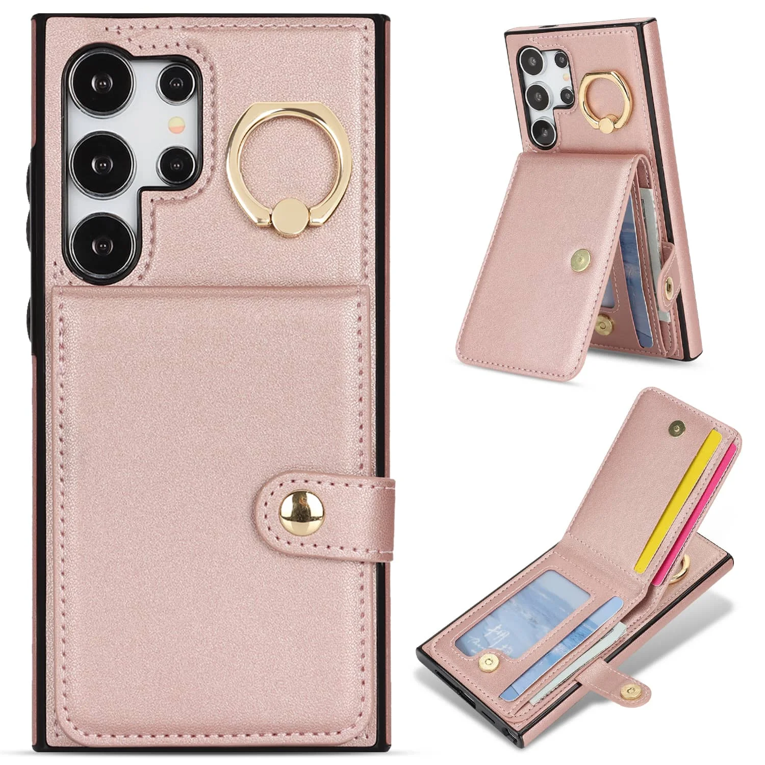 for Samsung Galaxy S26/S25/S24/S23/S22 Ultra/S23 FE/Note 20 Ultra Wallet Case with Card Holder,Flip Folio Book PU Leather Cover