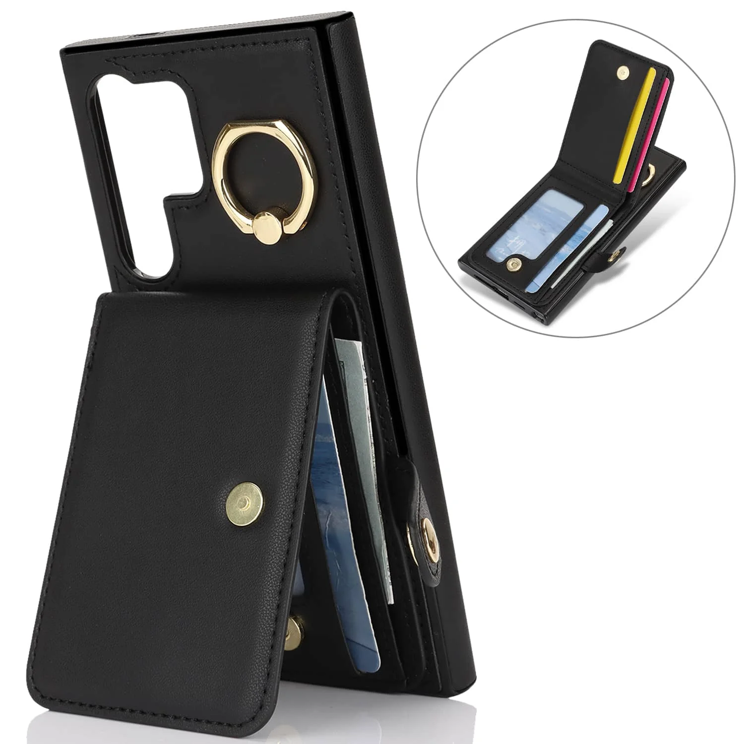 for Samsung Galaxy S26/S25/S24/S23/S22 Ultra/S23 FE/Note 20 Ultra Wallet Case with Card Holder,Flip Folio Book PU Leather Cover