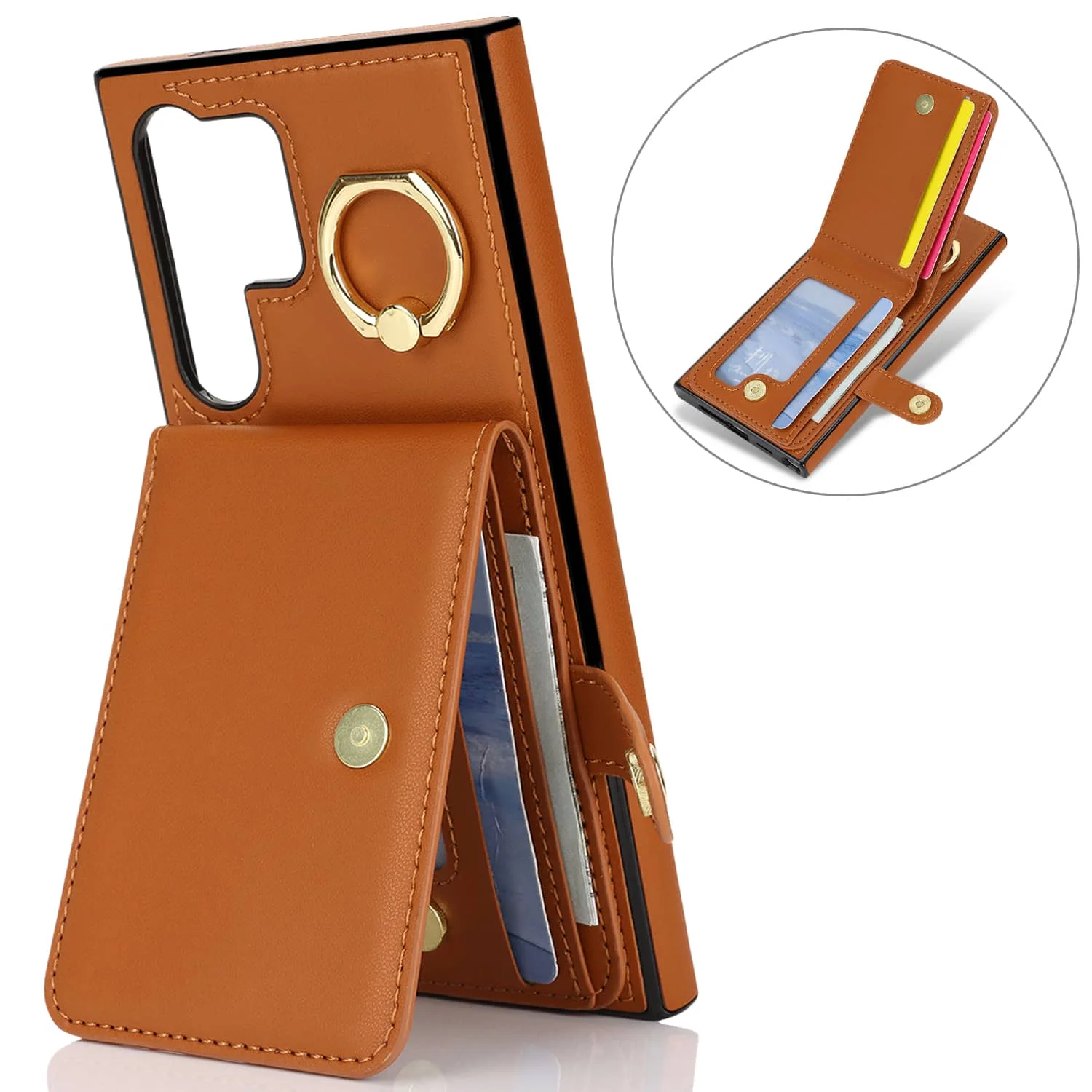 for Samsung Galaxy S26/S25/S24/S23/S22 Ultra/S23 FE/Note 20 Ultra Wallet Case with Card Holder,Flip Folio Book PU Leather Cover