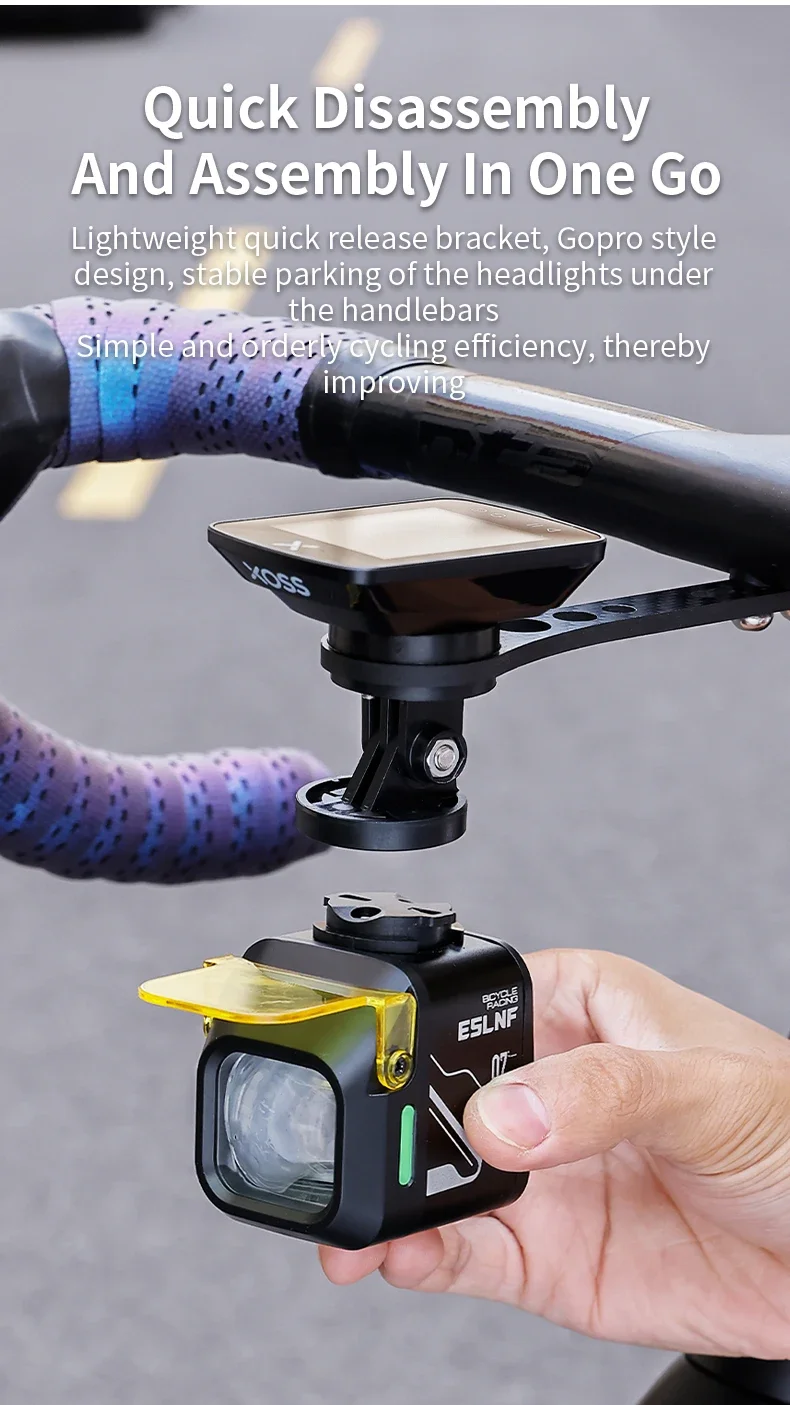 1200Lumen Bicycle Light Aluminum Alloy 4000Mah Type-C Charging Bicycle Headlight With Dustproof Lampshade Bicycle Front Light