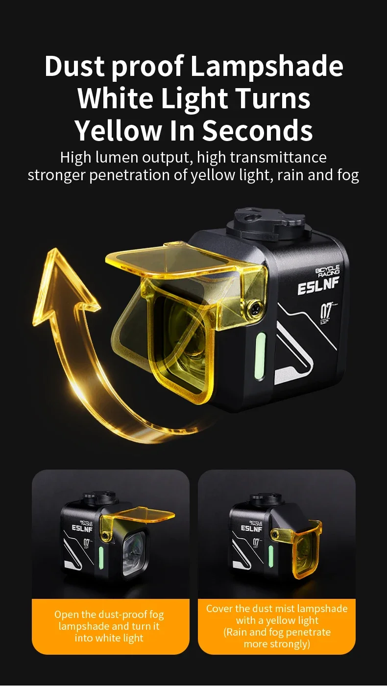 1200Lumen Bicycle Light Aluminum Alloy 4000Mah Type-C Charging Bicycle Headlight With Dustproof Lampshade Bicycle Front Light