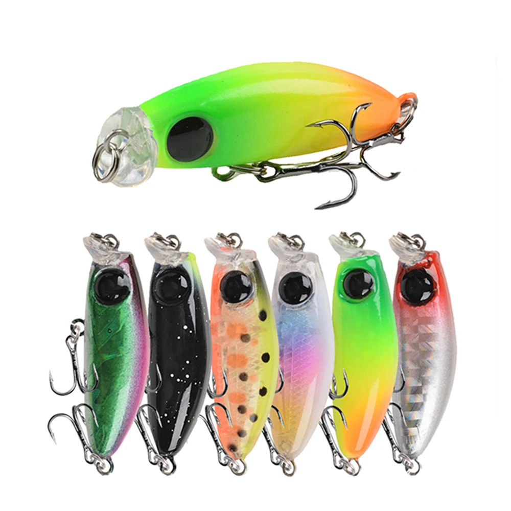 1pcs mini Minnow Fishing Lures Wobblers 3.5cm 2.7g slowly Sinking Trout Artificial Hard Bait Bass Crankbait Carp Fishing tackle