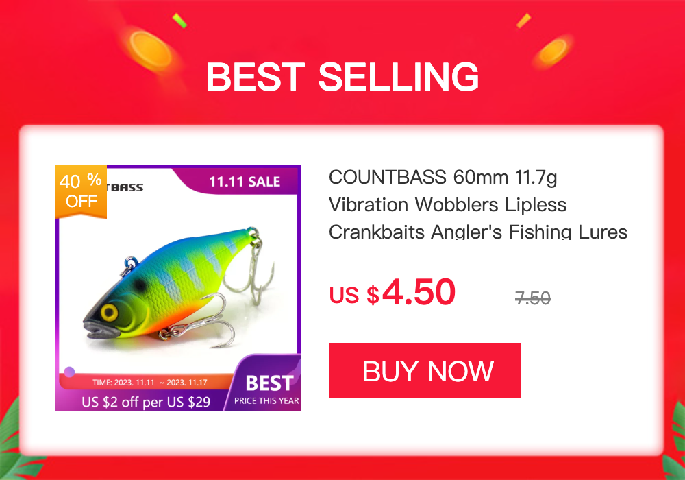 COUNTBASS Minnow Wobblers Angler's Fishing Lures Floating Shad Jerk Your Bait , Diving Depth 0.8-1m Leurre Hard Baits 55mm 4.7g