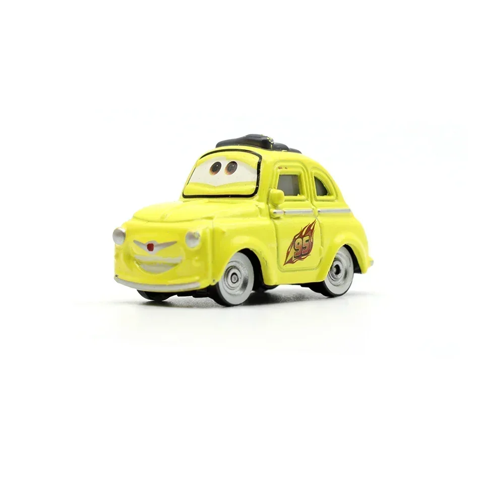 @Pixar Cars Diecast Metal Alloy Model Car Lightning McQueen The King Frank Guido Luigi Movie Character Toy Car Collectible Gifts
