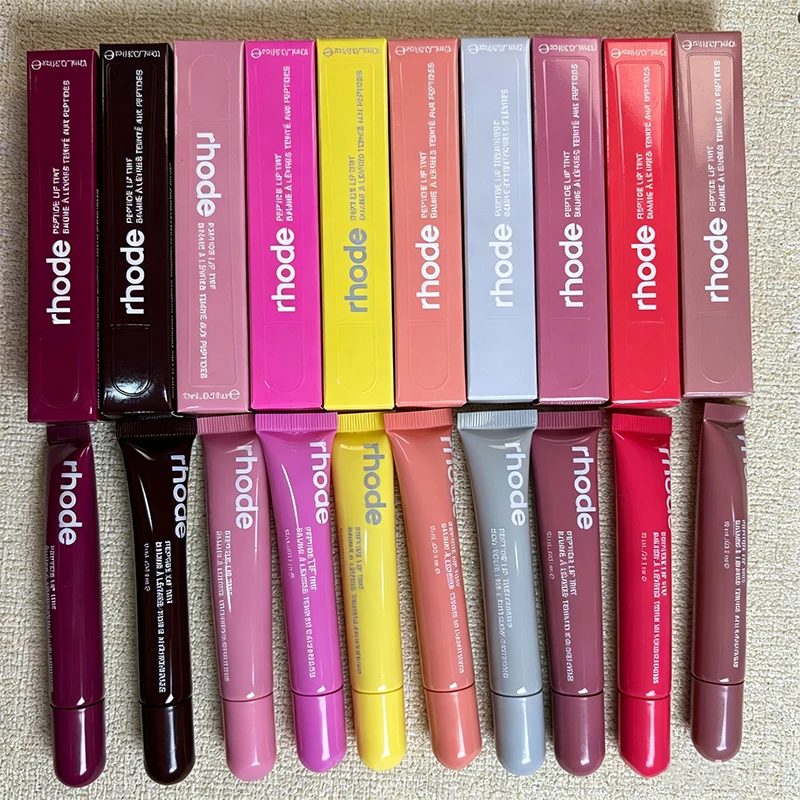 Rhodeskin Limited Edition Lip Gloss Ribbon Espresso Toast Caramelized Banana Moisturizer Lipstick Pocket Blush Cream Stick New
