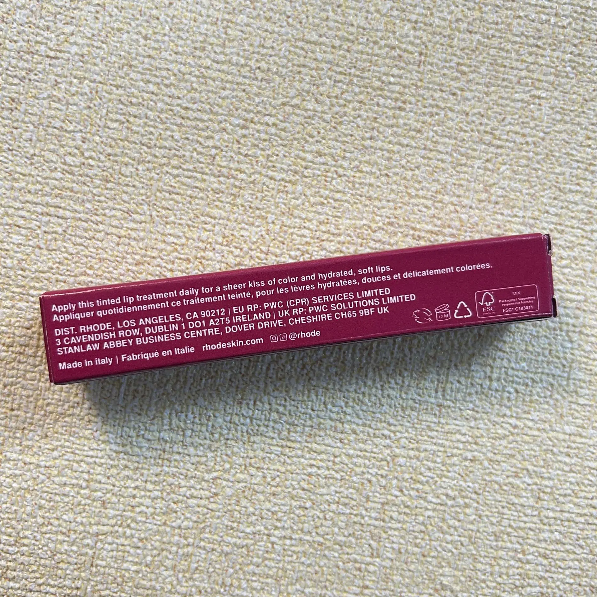 Rhodeskin Limited Edition Lip Gloss Ribbon Espresso Toast Caramelized Banana Moisturizer Lipstick Pocket Blush Cream Stick New