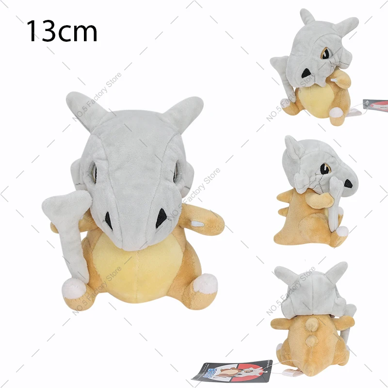 Cartoon Pokemon Plush Doll Cubone Riolu Geodude Aerodactyl Yveltal Rattata Duskull Stuffed Peluche Anime Birthday Xmas Gifts