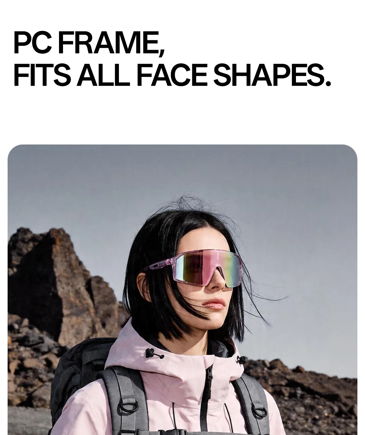 SCVCN Outdoor Party Fashion Sunglasses Men Cycling Glasses UV400n Women Driving Glasses MTB Bike Sport Running Hiking Eyewear