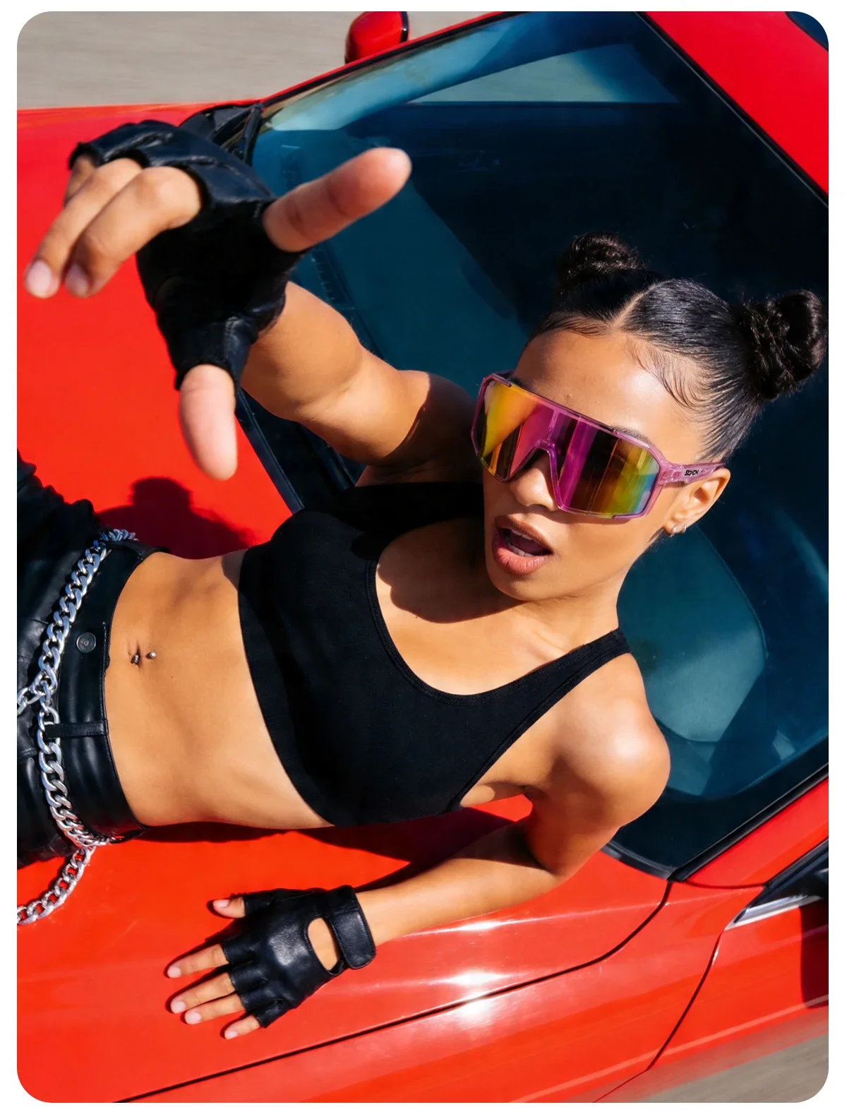 SCVCN Outdoor Party Fashion Sunglasses Men Cycling Glasses UV400n Women Driving Glasses MTB Bike Sport Running Hiking Eyewear