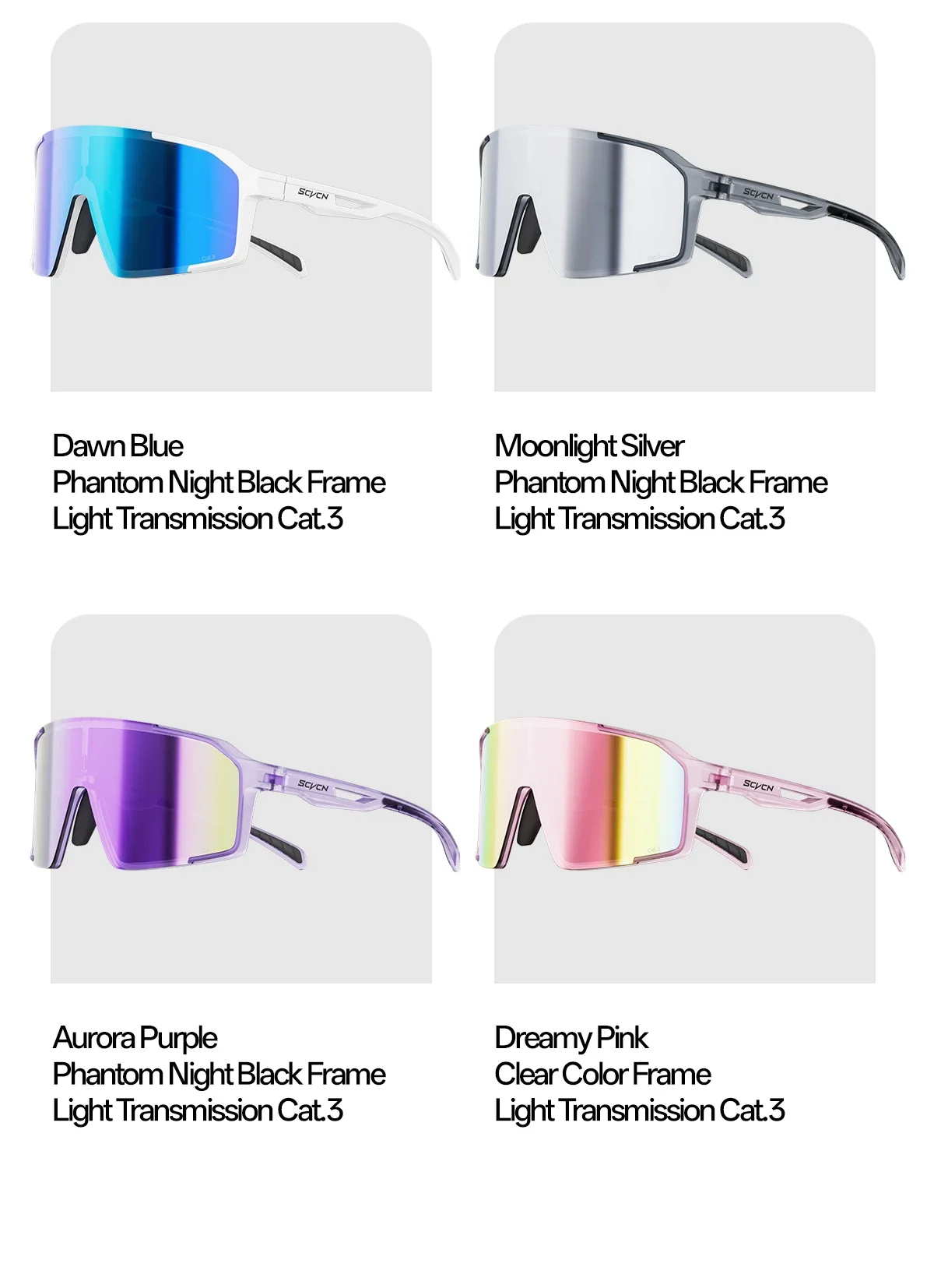 SCVCN Outdoor Party Fashion Sunglasses Men Cycling Glasses UV400n Women Driving Glasses MTB Bike Sport Running Hiking Eyewear