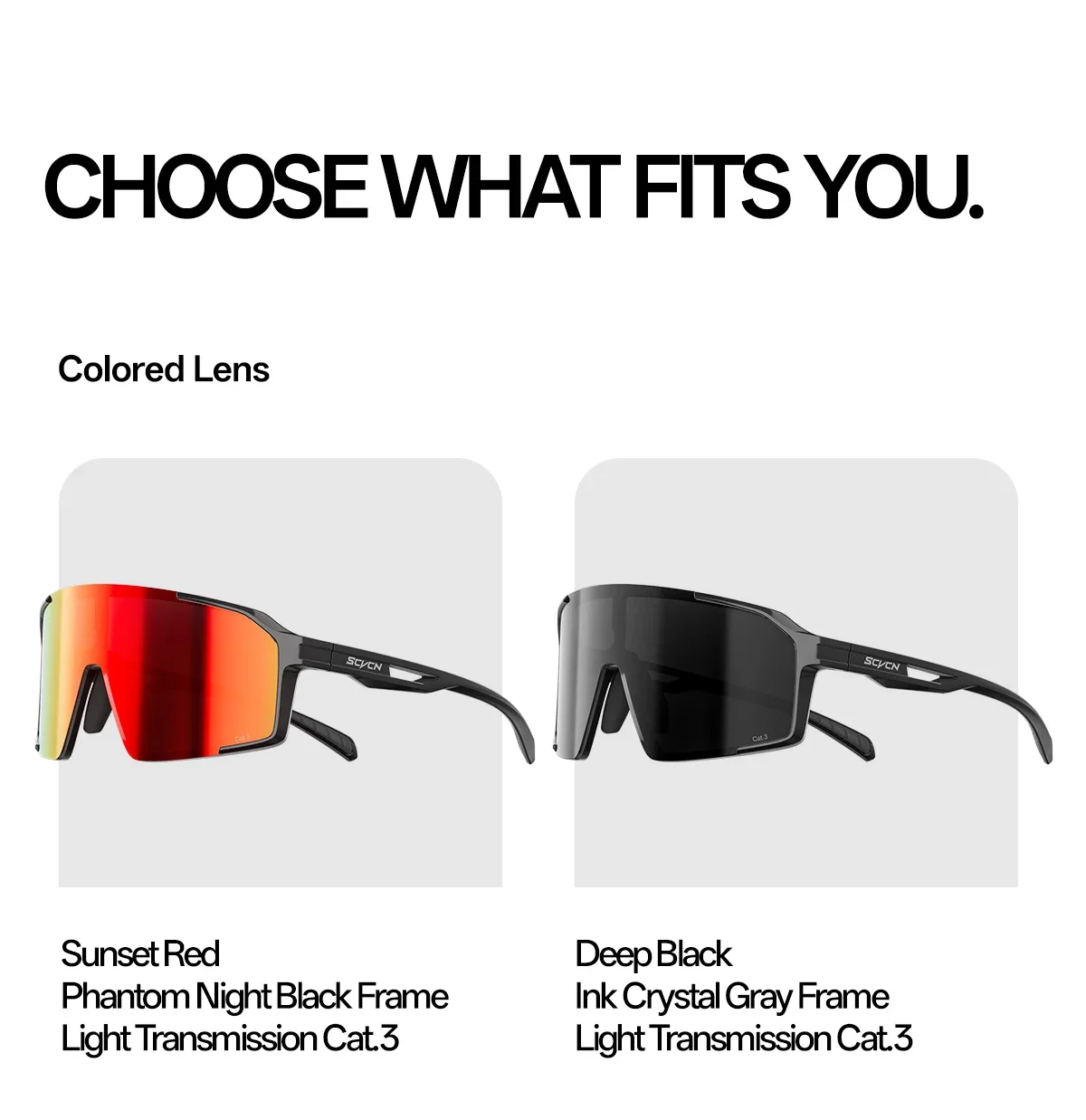 SCVCN Outdoor Party Fashion Sunglasses Men Cycling Glasses UV400n Women Driving Glasses MTB Bike Sport Running Hiking Eyewear