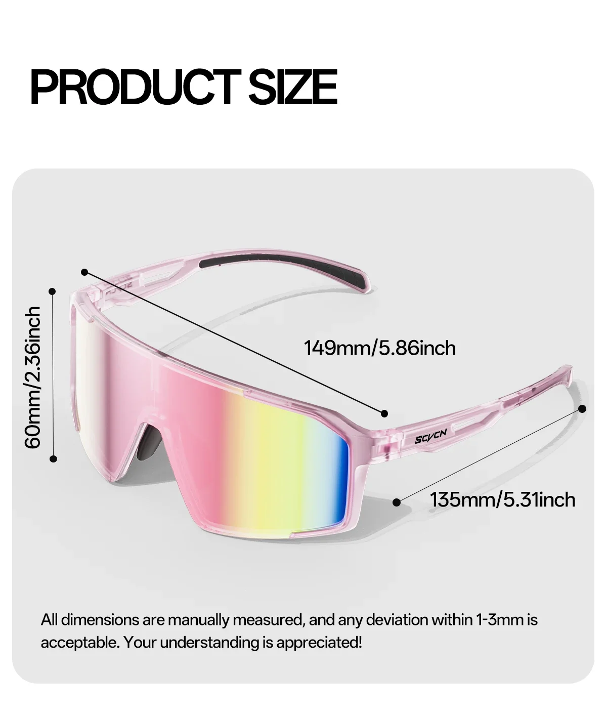 SCVCN Outdoor Party Fashion Sunglasses Men Cycling Glasses UV400n Women Driving Glasses MTB Bike Sport Running Hiking Eyewear