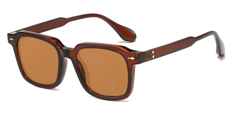 Square Black Myopia Sunglasses Men Women Finished Tinted Lenses Prescription Eyewear Negative Diopter for Outdoor Sun Shade