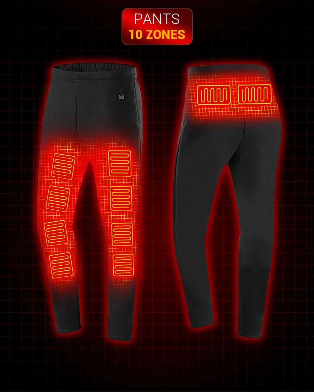 Men's Heated Thermal Underwear Set Women Winter Outdoor Sports Underwear 28 Heating Areas Heated Shirt Pant USB Electric Heating