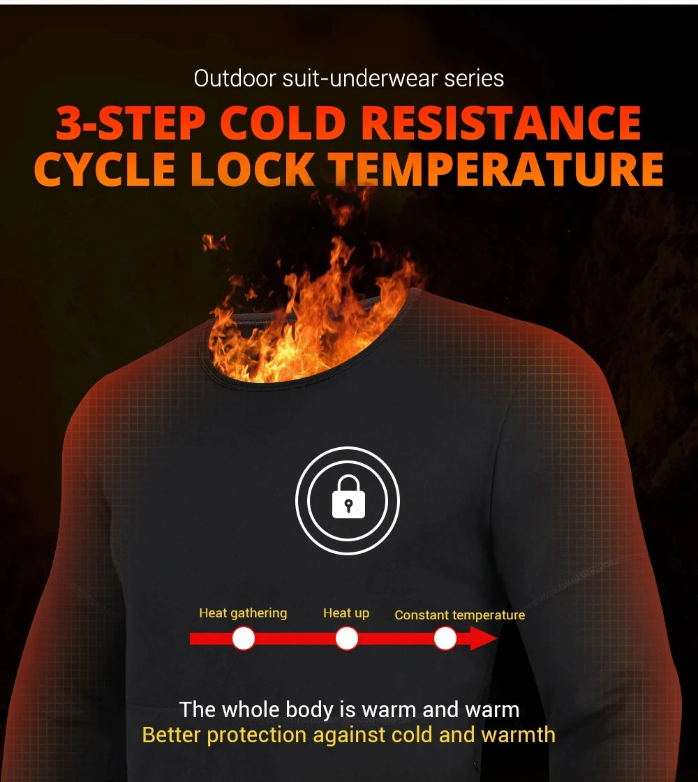 Men's Heated Thermal Underwear Set Women Winter Outdoor Sports Underwear 28 Heating Areas Heated Shirt Pant USB Electric Heating