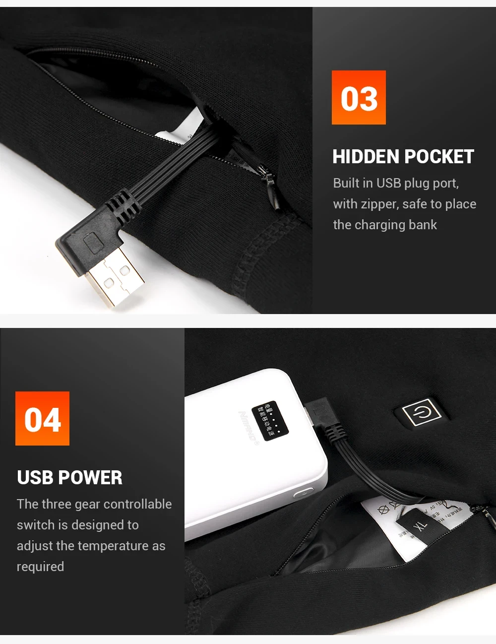 Men's Heated Thermal Underwear Set Women Winter Outdoor Sports Underwear 28 Heating Areas Heated Shirt Pant USB Electric Heating