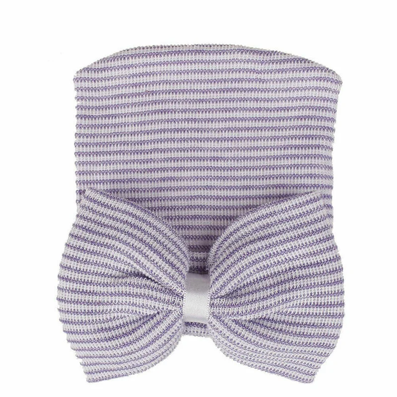 Infant Baby Beanie Caps Hat Boys Girls Toddler Cotton Bowknot Newborn Comfy Soft Hospital Cap
