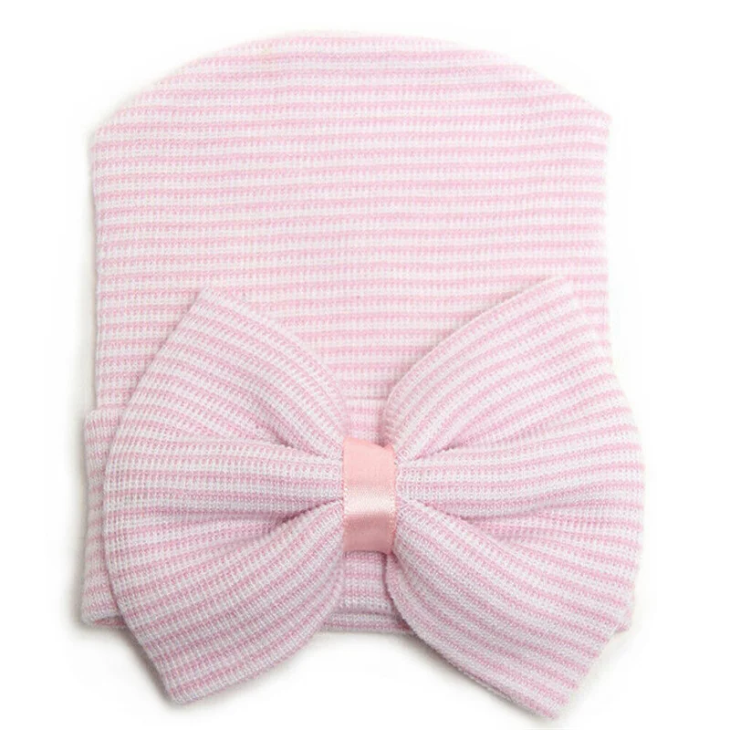 Infant Baby Beanie Caps Hat Boys Girls Toddler Cotton Bowknot Newborn Comfy Soft Hospital Cap
