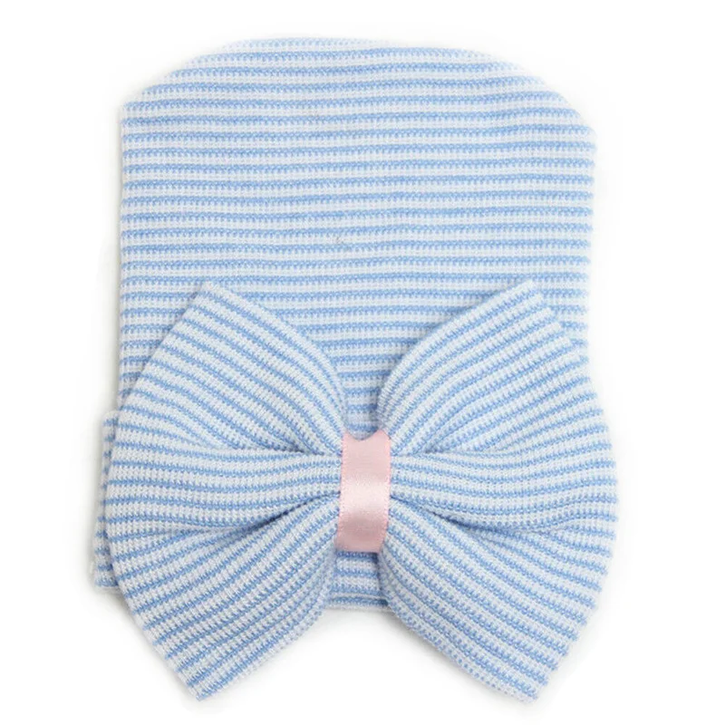 Infant Baby Beanie Caps Hat Boys Girls Toddler Cotton Bowknot Newborn Comfy Soft Hospital Cap