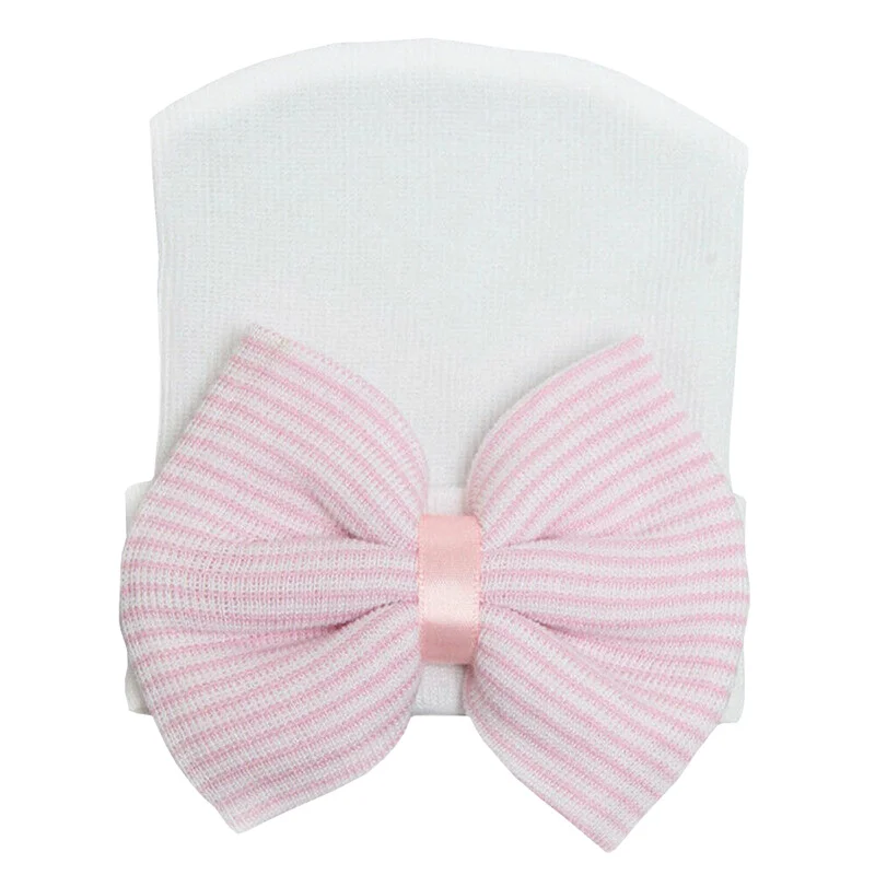 Infant Baby Beanie Caps Hat Boys Girls Toddler Cotton Bowknot Newborn Comfy Soft Hospital Cap