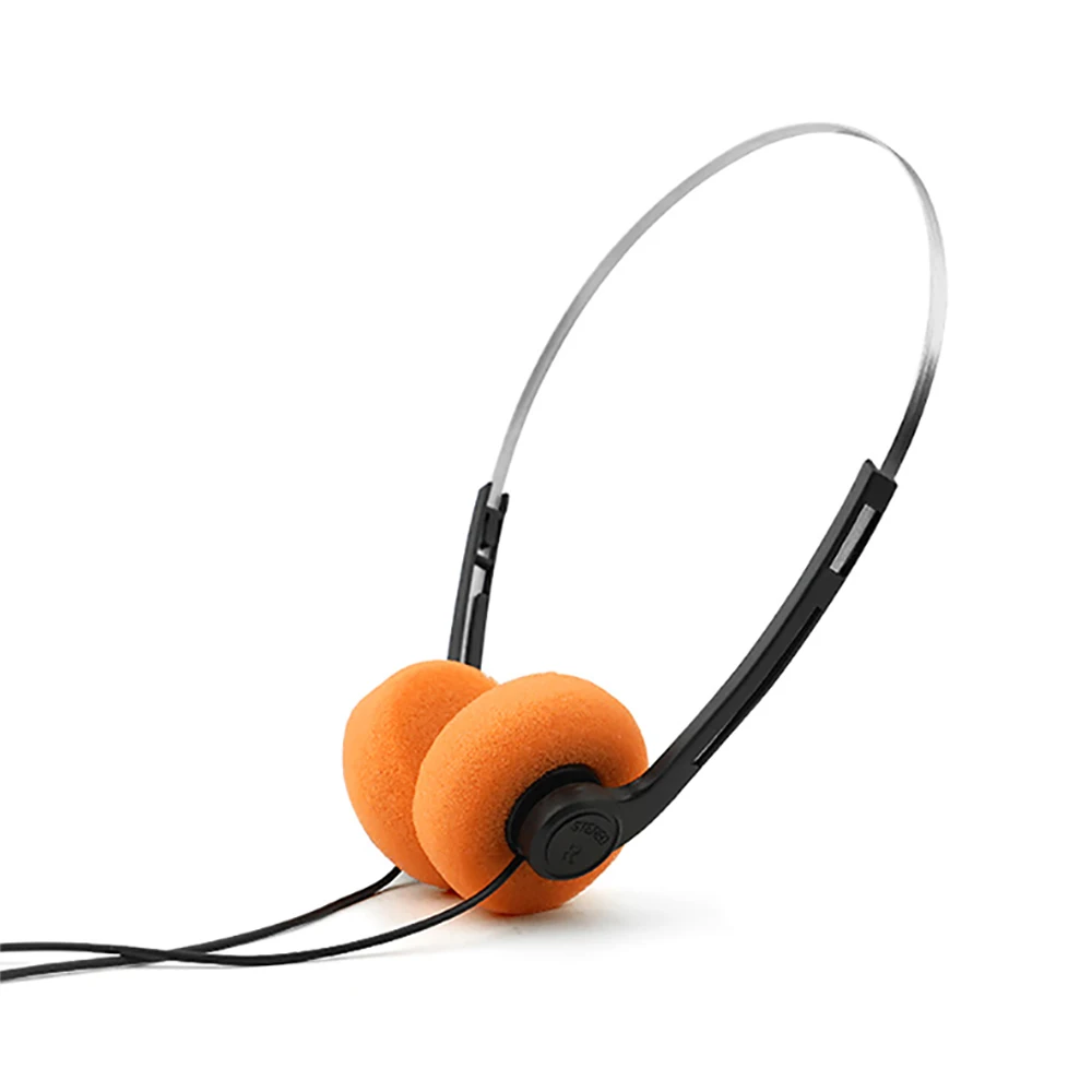 Portable Classic Vintage-80's Headphones Sports Fashion Adjustable Retro Headphone Wired PVC Walkman Laptop