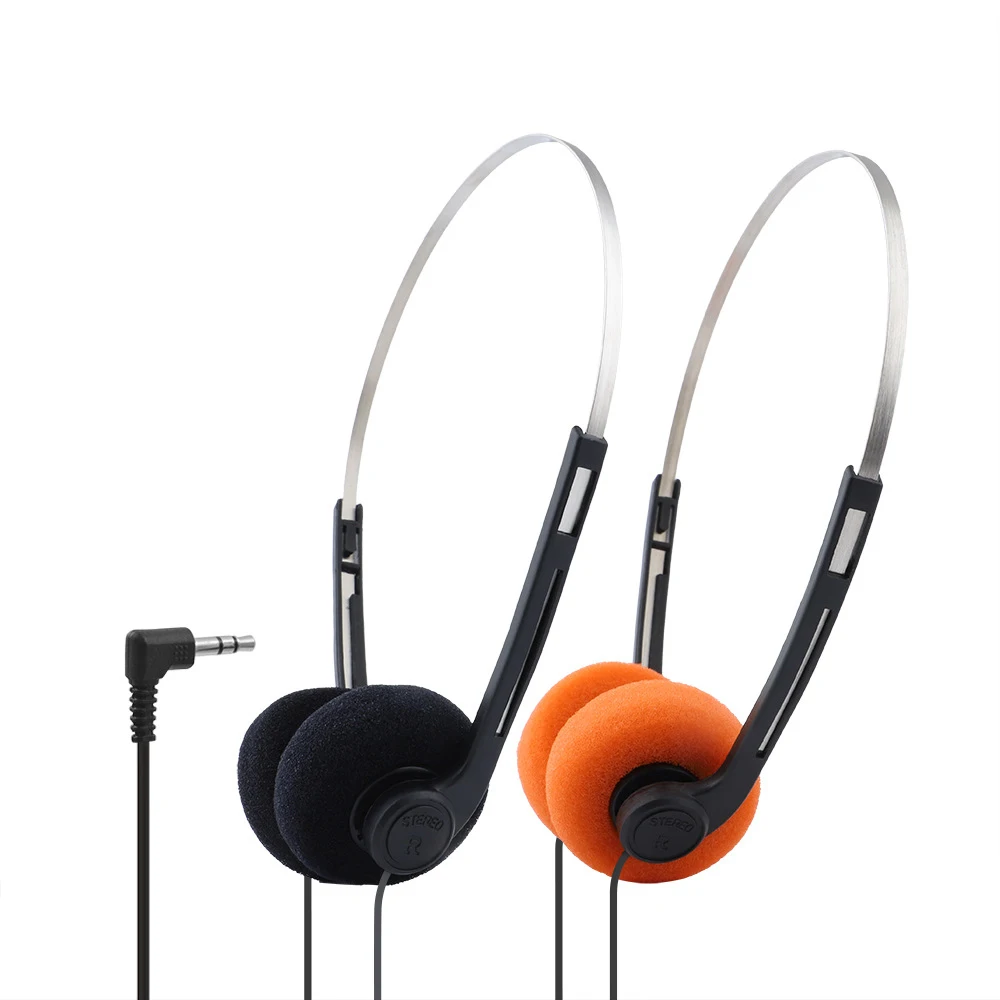 Portable Classic Vintage-80's Headphones Sports Fashion Adjustable Retro Headphone Wired PVC Walkman Laptop