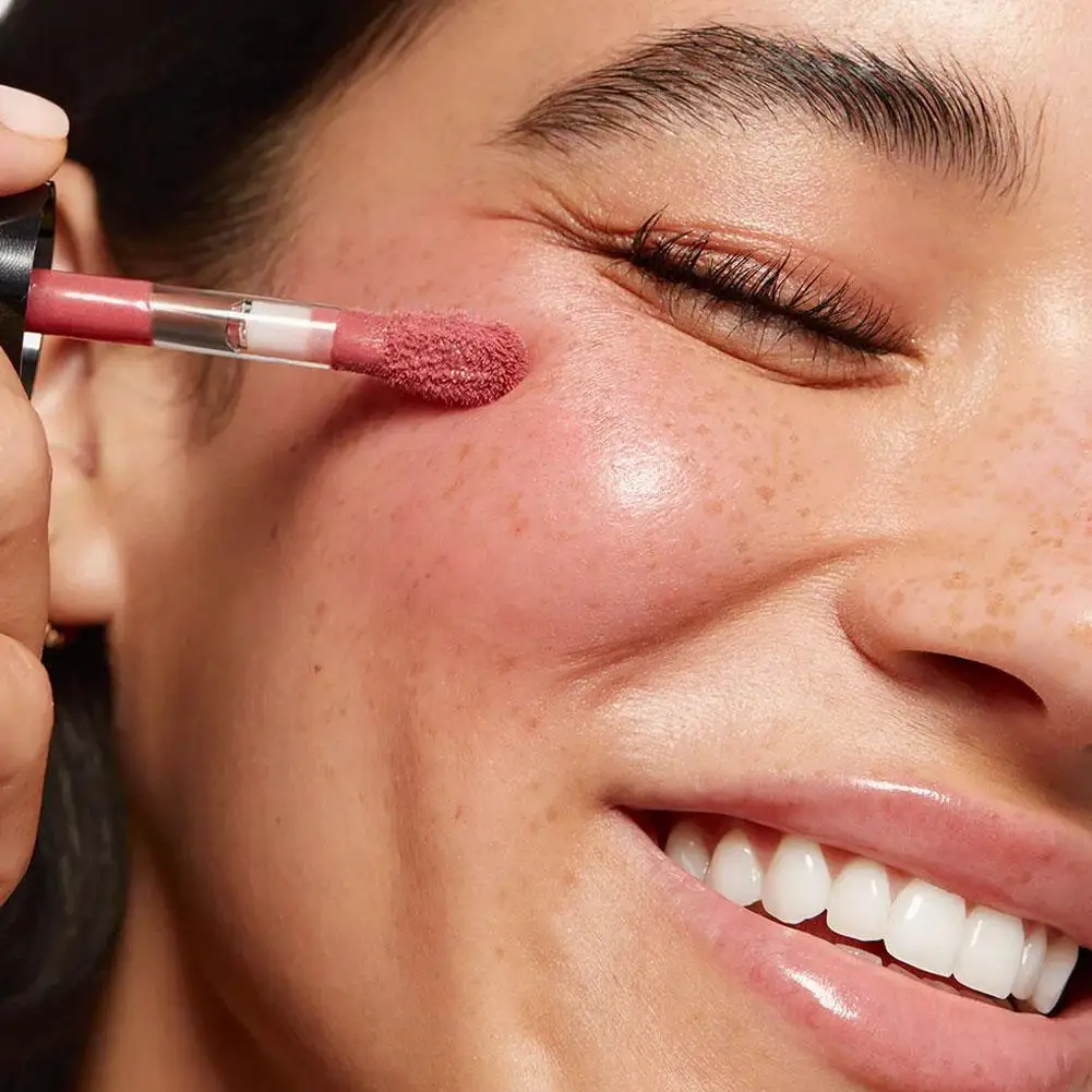 Saie Blush Liquide, Contouring, Poudre Scintillante, Séchage Rapide, Non Collant, Maquillage Naturel Du Visage, Texture Douce