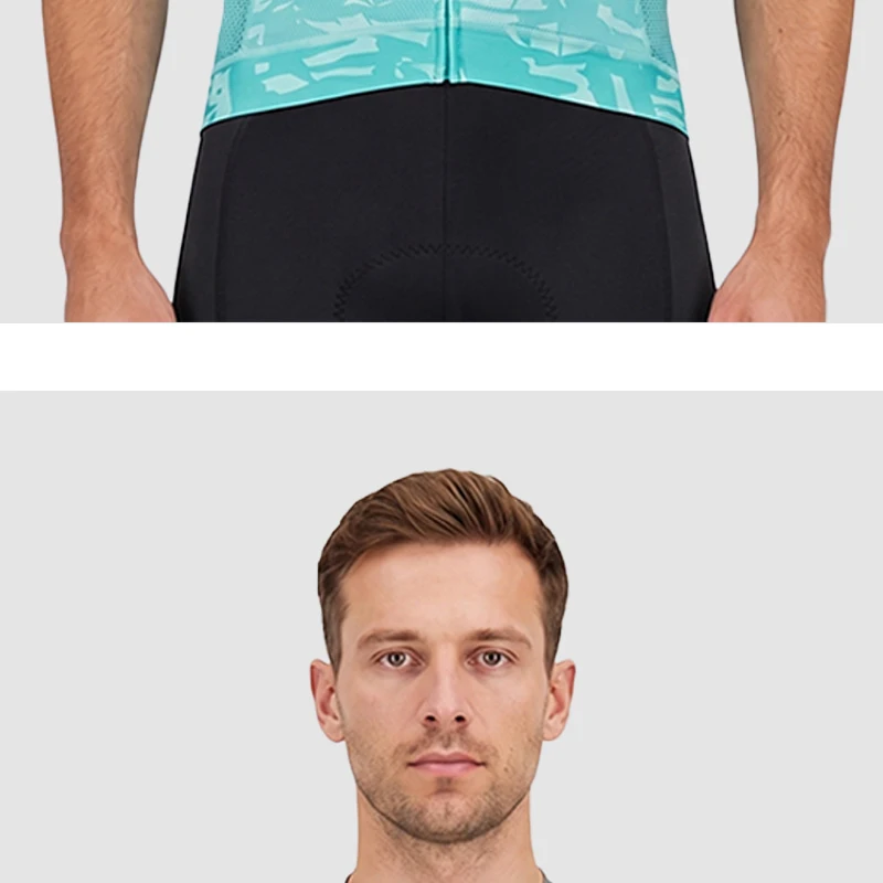 MKEW Men's Breathable Cycling Jersey Pro Team Maillot Summer Spring Road Bike Shirt Lightweight Bicycle Clothing