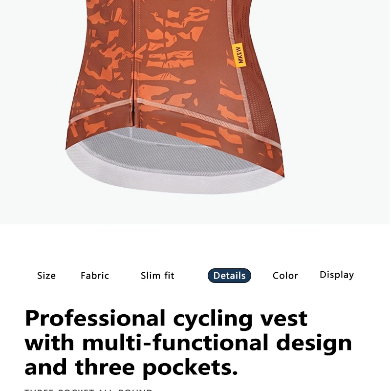 MKEW Men's Breathable Cycling Jersey Pro Team Maillot Summer Spring Road Bike Shirt Lightweight Bicycle Clothing