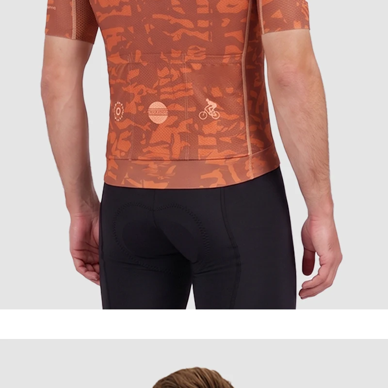 MKEW Men's Breathable Cycling Jersey Pro Team Maillot Summer Spring Road Bike Shirt Lightweight Bicycle Clothing