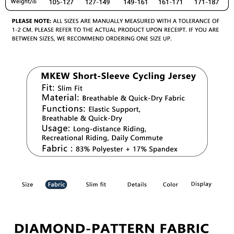 MKEW Men's Breathable Cycling Jersey Pro Team Maillot Summer Spring Road Bike Shirt Lightweight Bicycle Clothing