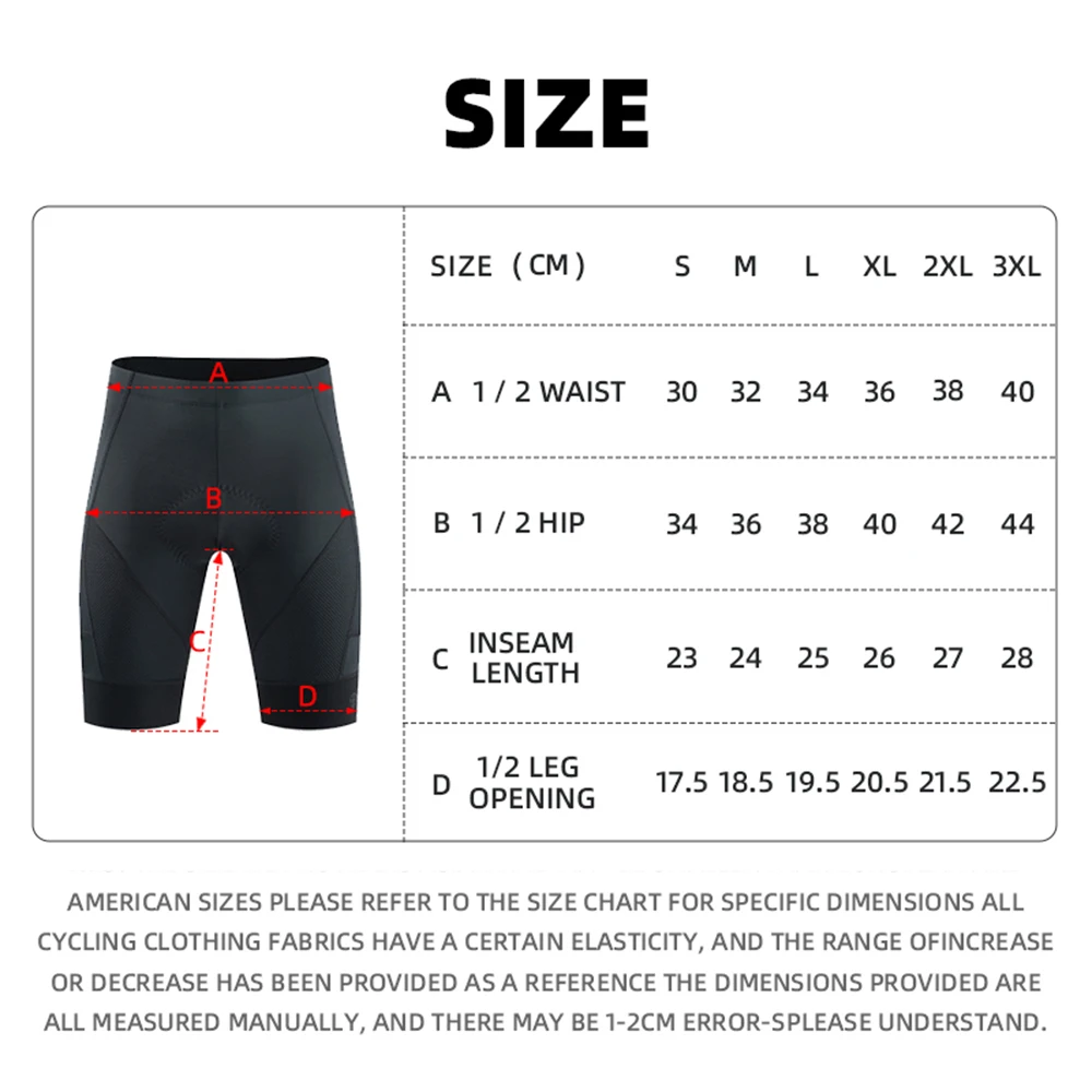 YKYWBIKE Men's Cycling Shorts 2 Pockets Bicycle Shorts Summer Road Bike Short MTB 3D Padded Shockproof Shorts Riding Clothing