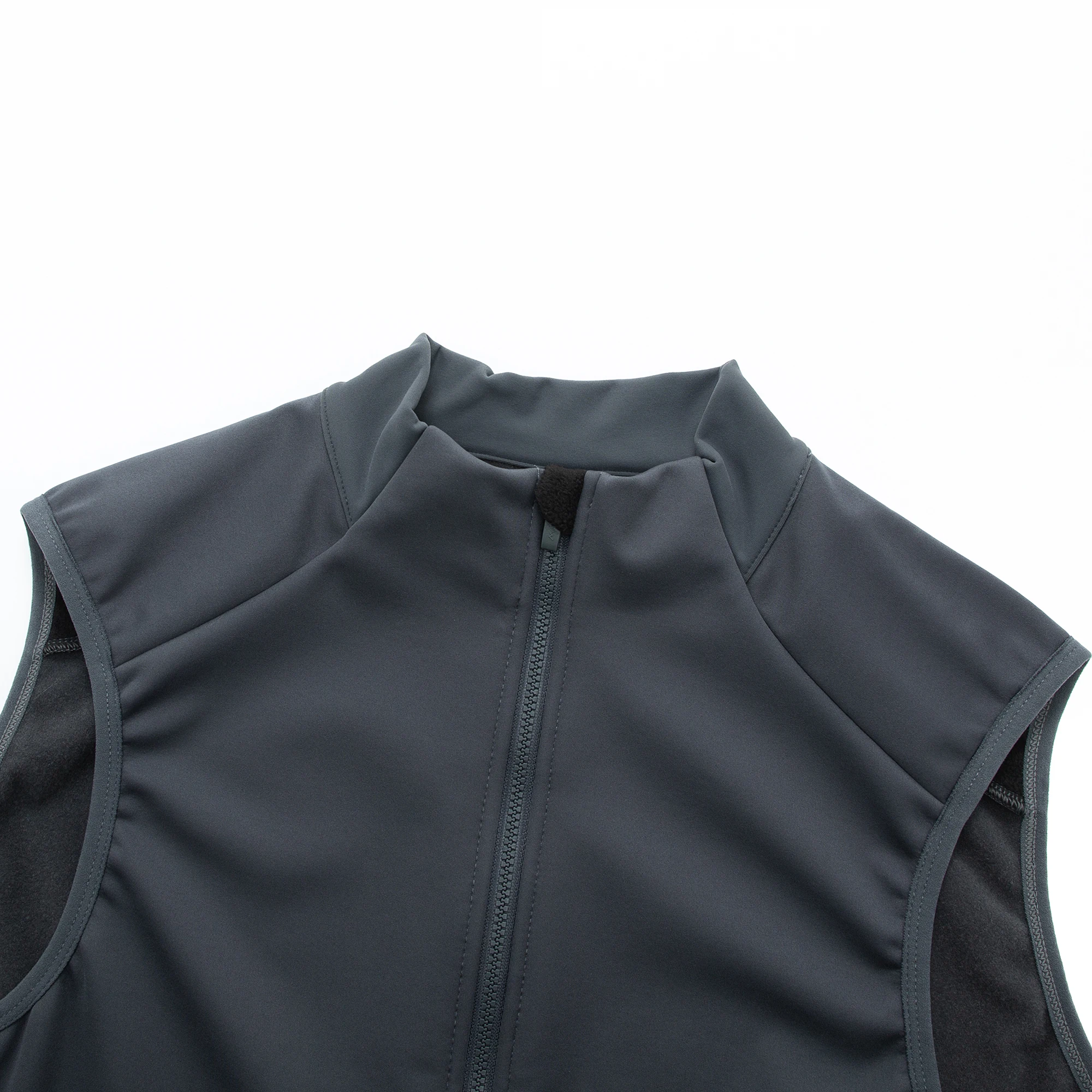 YKYWBIKE Cycling Gilet Bicycle Vest Thermal Winter Windproof 2 Way Zippers Road Bike Anti-Splash Cycling Windbreaker