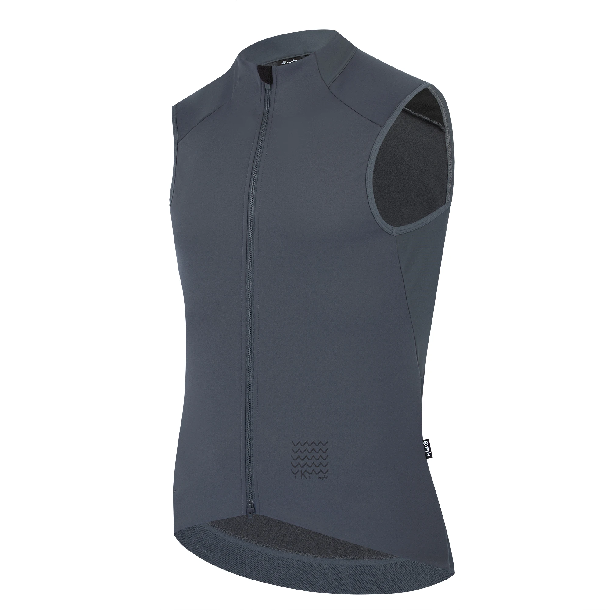YKYWBIKE Cycling Gilet Bicycle Vest Thermal Winter Windproof 2 Way Zippers Road Bike Anti-Splash Cycling Windbreaker