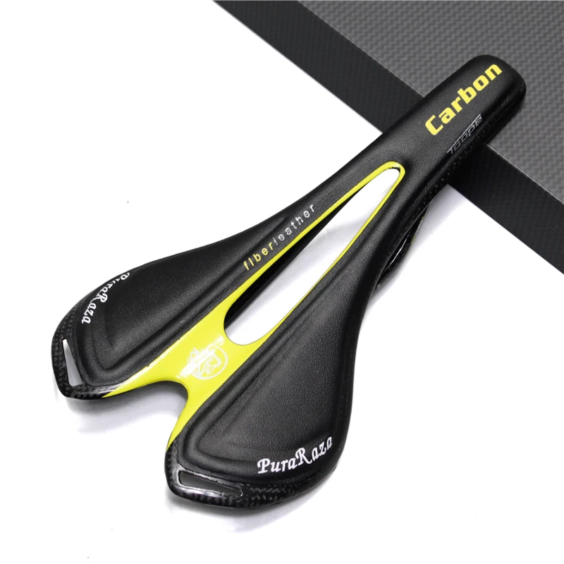 Famous Brand All-Carbon Fiber Mountain Bike Saddle Road Bike Seat 130g Lightweight Comfortable Cycling Saddle for Men Women