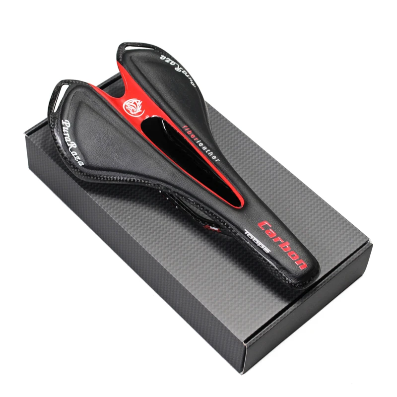Famous Brand All-Carbon Fiber Mountain Bike Saddle Road Bike Seat 130g Lightweight Comfortable Cycling Saddle for Men Women