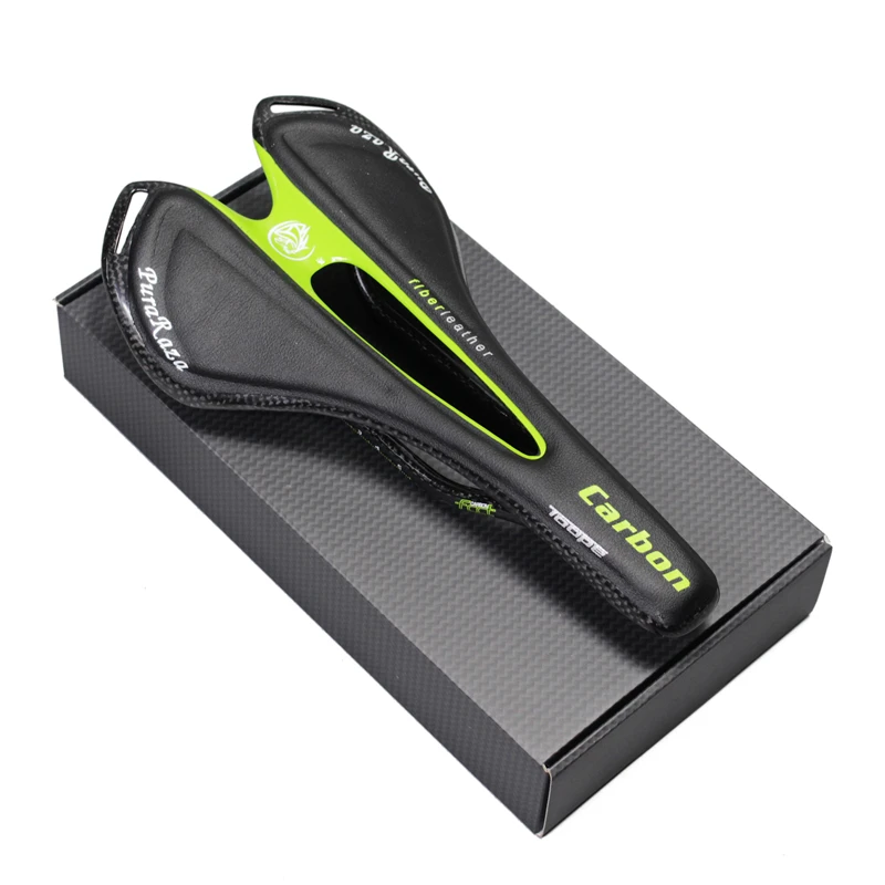 Famous Brand All-Carbon Fiber Mountain Bike Saddle Road Bike Seat 130g Lightweight Comfortable Cycling Saddle for Men Women
