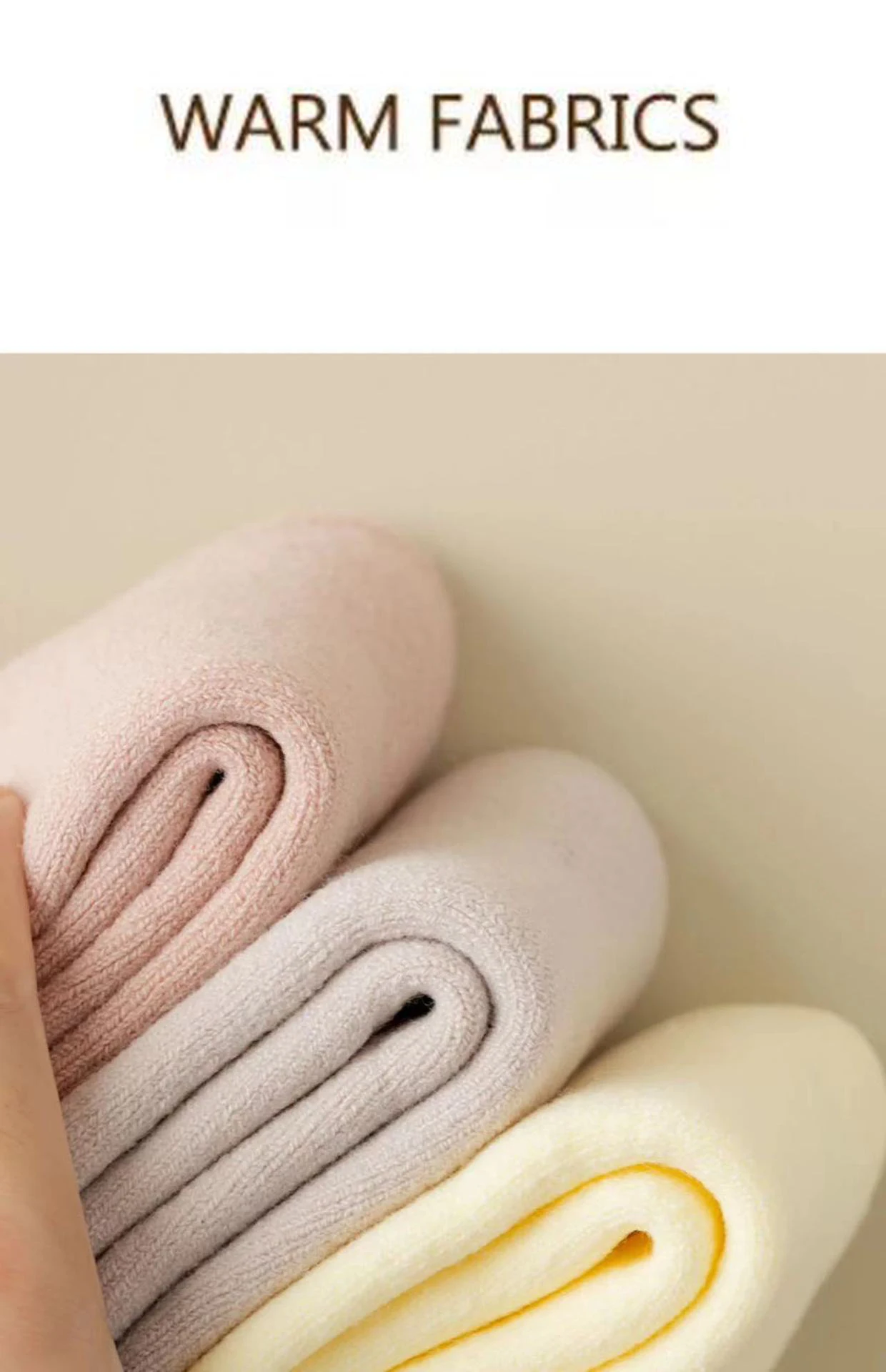 3 Pairs Winter Warm Cashmere Wool Socks Women Markron Thicken Snow Boot Socks Warm Plush Hairy Soft Mid Tube Floor Sleep Socks