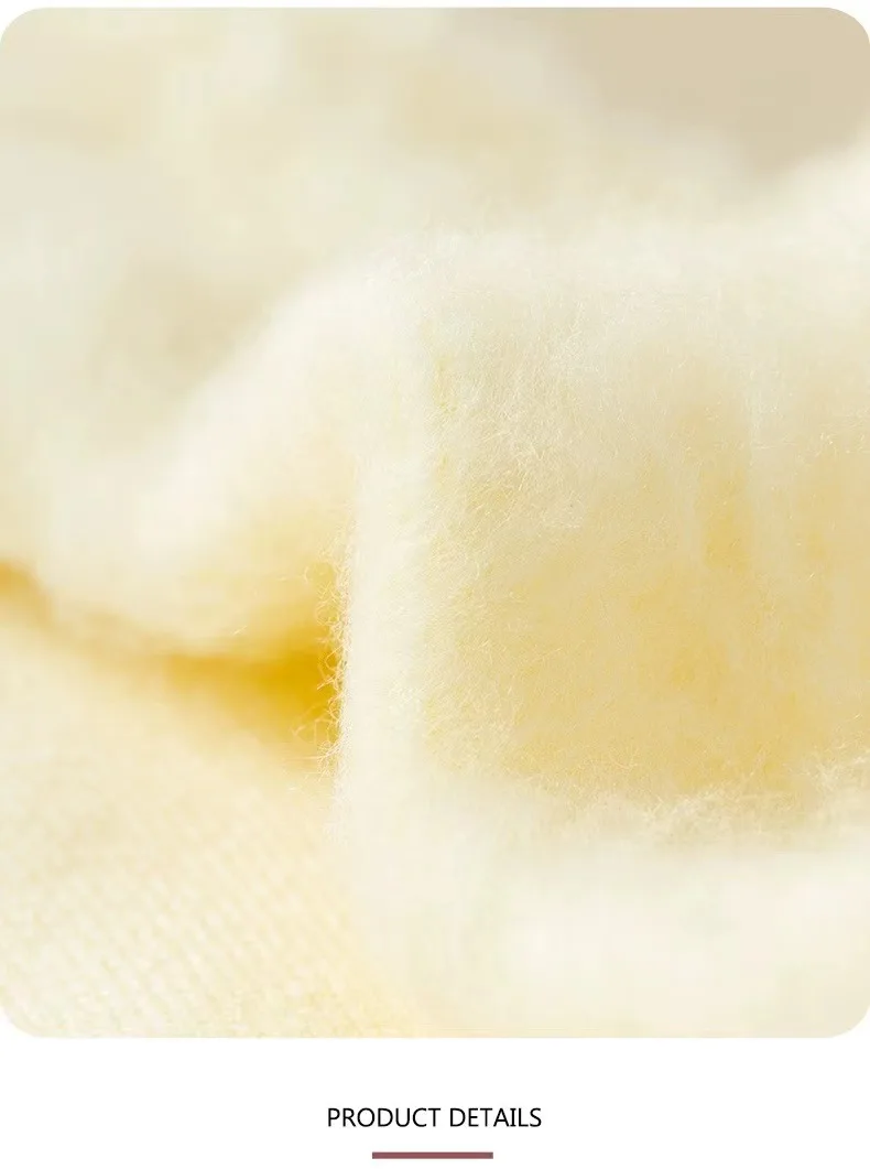 3 Pairs Winter Warm Cashmere Wool Socks Women Markron Thicken Snow Boot Socks Warm Plush Hairy Soft Mid Tube Floor Sleep Socks