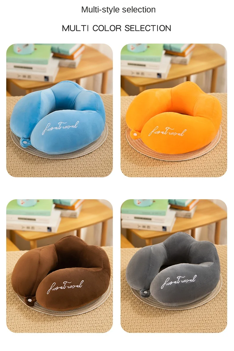 Neck Pillow Airplane Car Pillow Travel Healthcare Soft Travel Pillow U Shaped Nap Neck Cushion PP Cotton