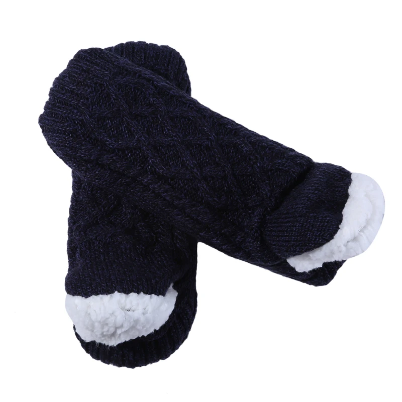 1Pair Thick Warm Sleep Socks Slippers Women Girls Autumn Winter Velvet Home Floor Socks Non Slip Mid Tube Kawaii Cute Socks New