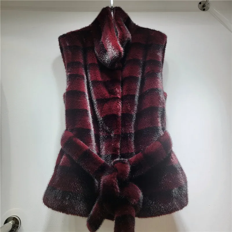 DEAT 2026 Autumn Winter New Warm Faux Mink Fashion Versatile Vest For Women Thickened Fur Sleeveless Coat Female 11A06784