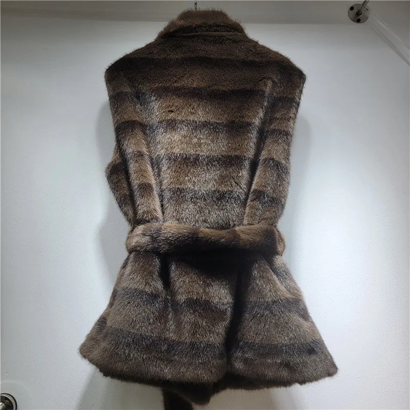 DEAT 2026 Autumn Winter New Warm Faux Mink Fashion Versatile Vest For Women Thickened Fur Sleeveless Coat Female 11A06784